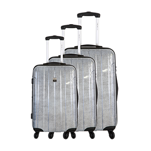 Saint Tropez Jeans - Set de 3 valises 4 roues 360° Polycarbonate / ABS