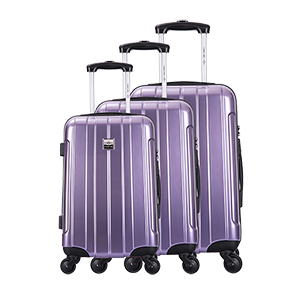 Saint Tropez Unis - Set de 3 valises 4 roues 360° Polycarbonate